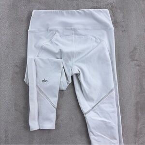 Alo Leggings Womens Size XS White High Rise Athletic Yoga Stretch Activewear